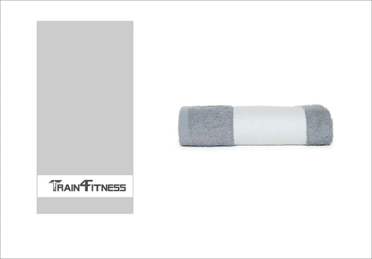 Towel TRAIN4FITNESS light grey/anthracite